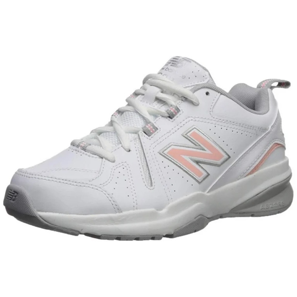 Women’s New Balance 608 v5 White, Pink & Grey Sneakers- Size 7